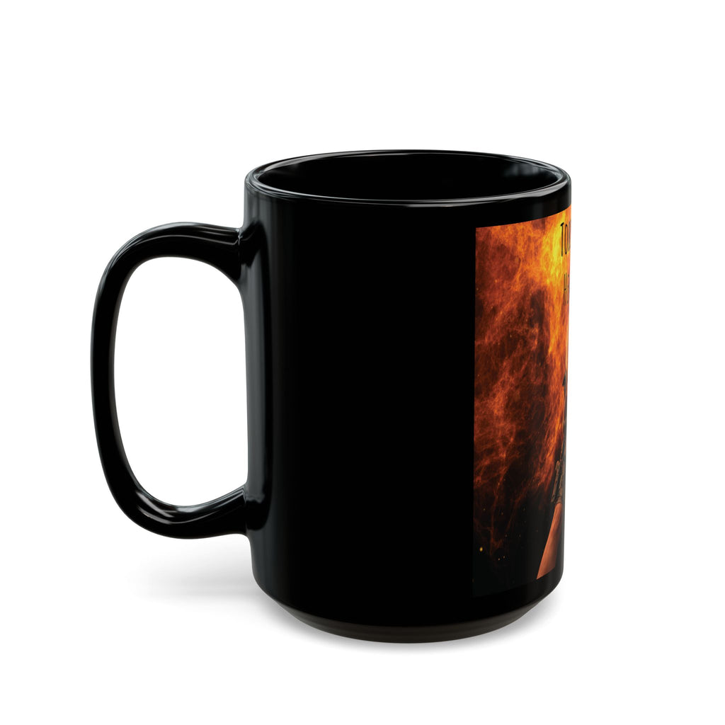 Black Mug — 'Tobi Lynn Healing' Flames Design Coffee Mug