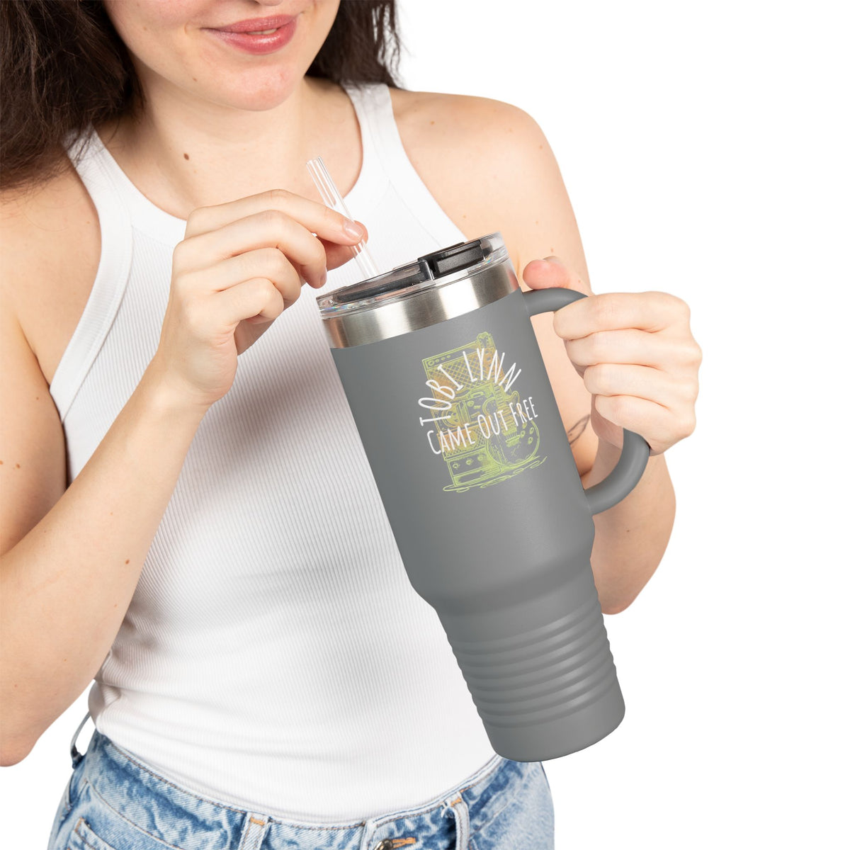 Tobi Lynn "Came Out Free" Logo Tumbler