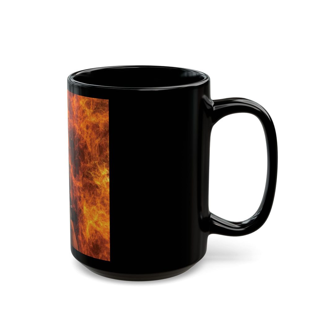Black Mug — 'Tobi Lynn Healing' Flames Design Coffee Mug