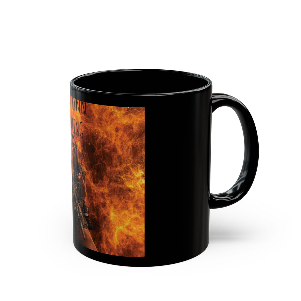 Black Mug — 'Tobi Lynn Healing' Flames Design Coffee Mug