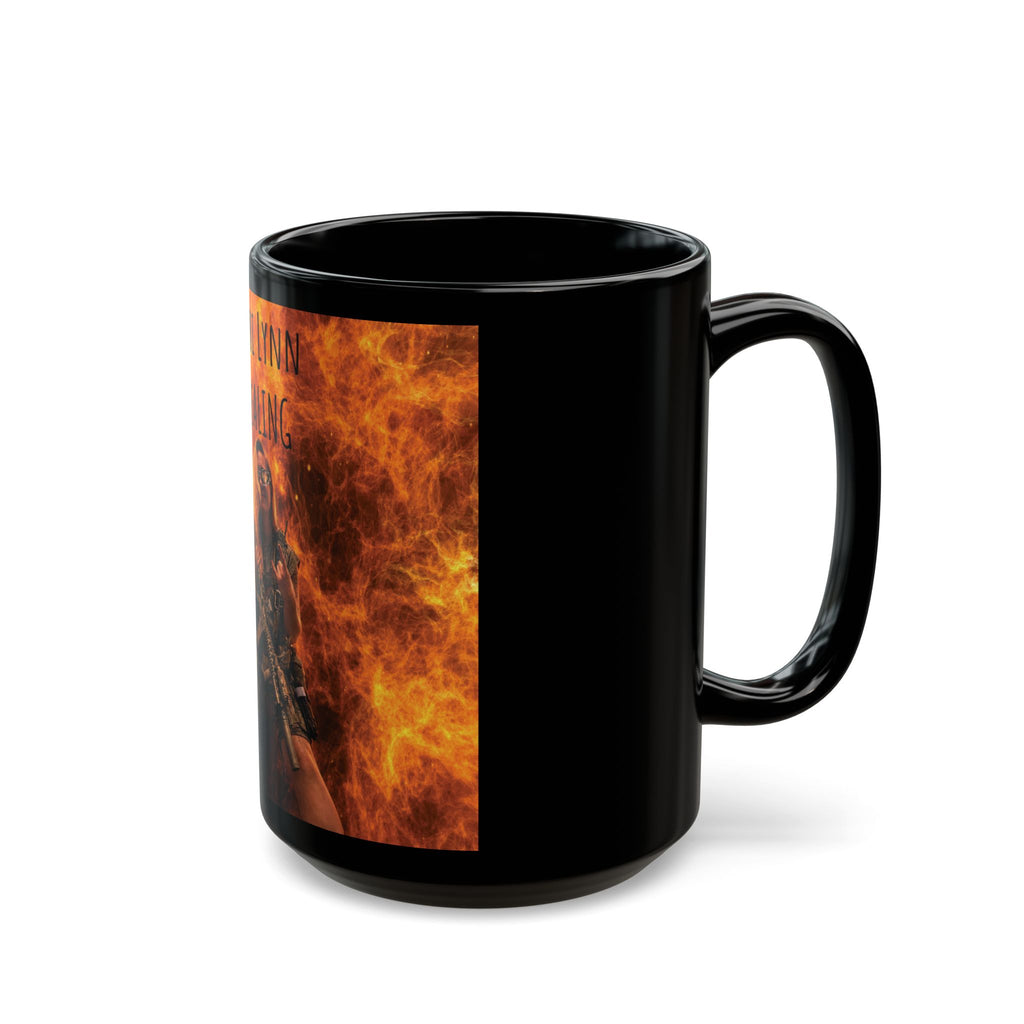 Black Mug — 'Tobi Lynn Healing' Flames Design Coffee Mug