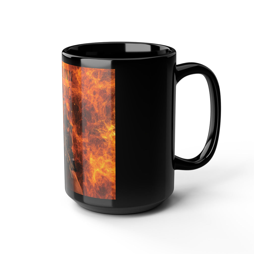 Black Mug — 'Tobi Lynn Healing' Flames Design Coffee Mug