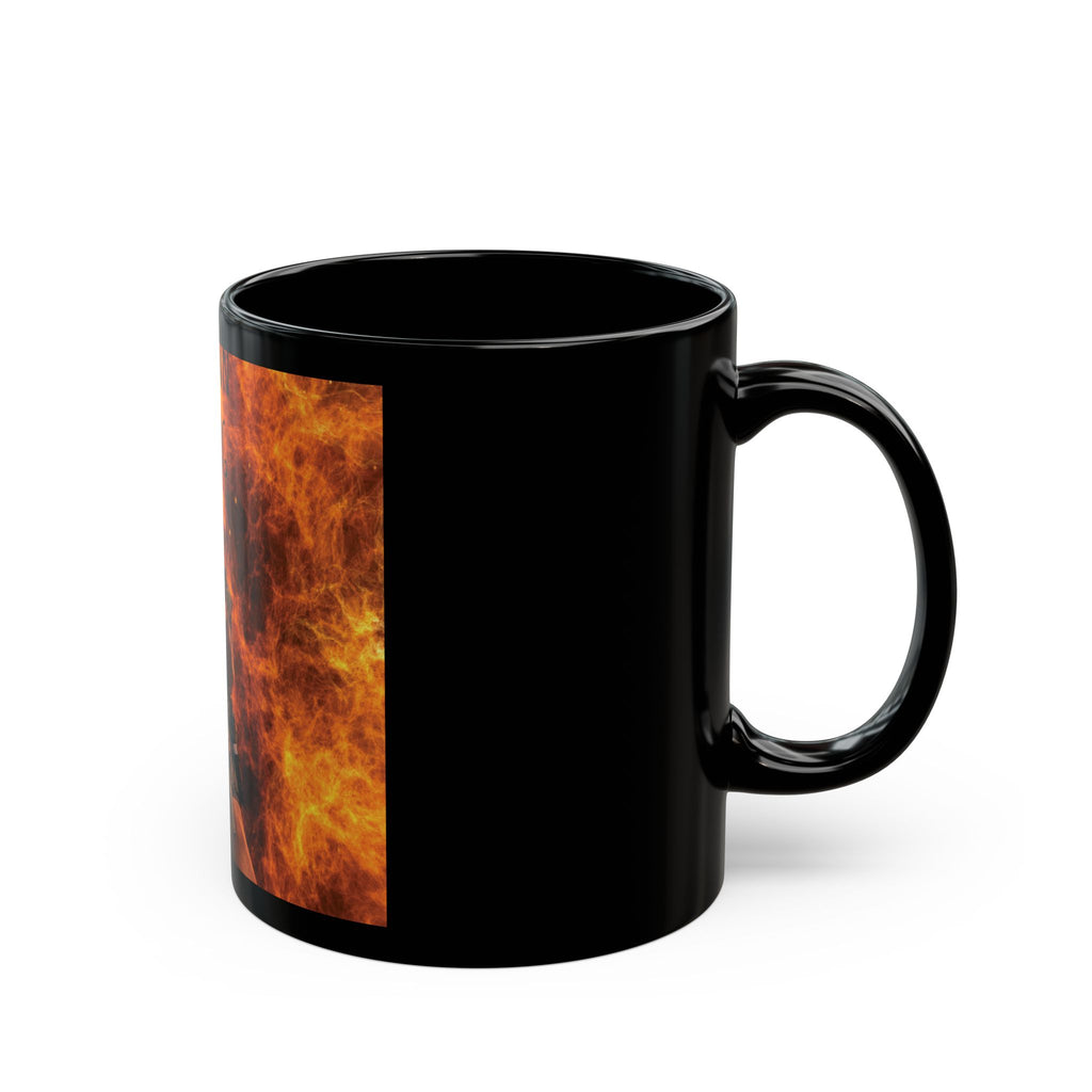 Black Mug — 'Tobi Lynn Healing' Flames Design Coffee Mug