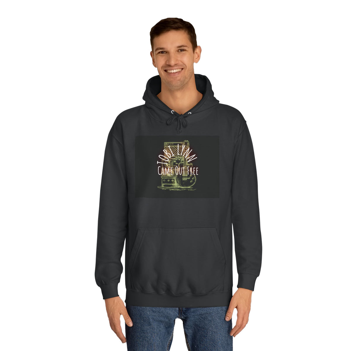 Healing QR Code Hoodie — Spiritual Wellness Graphic Sweatshirt